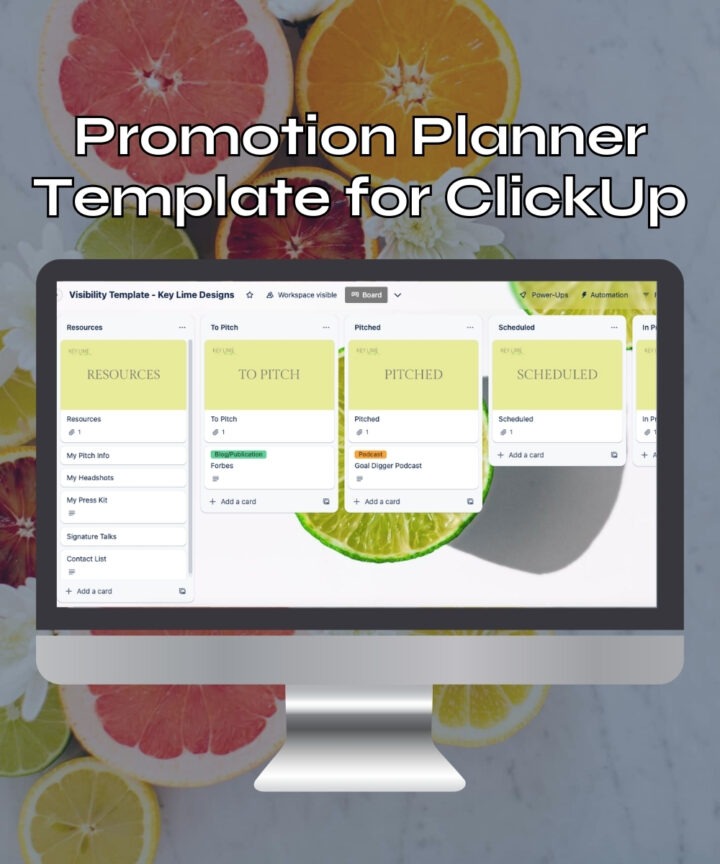 Promotion Planner Template for ClickUp