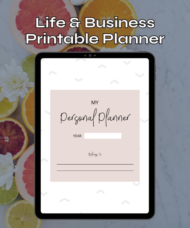 Preview of the Peach Life & Business Planner