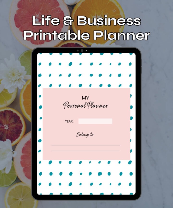 Preview of Teal Life & Business Planner