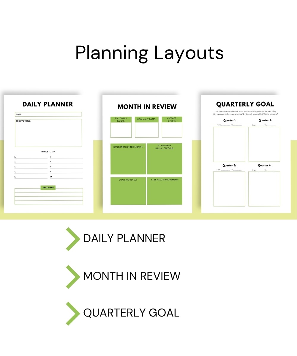 TikTok Guide & Content Planner - Image 3